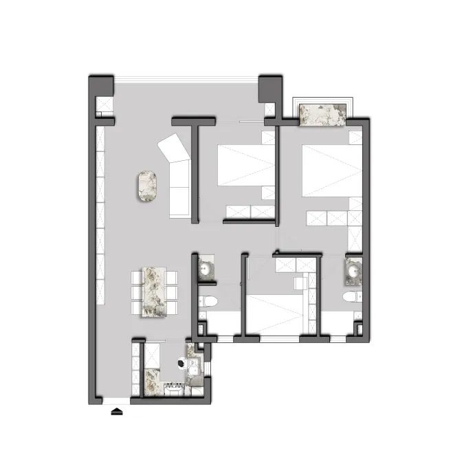 城建信達后湖里122㎡